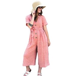 FREE PEOPLE Endless Summer by Free People Lighthouse Crop Jumpsuit XS